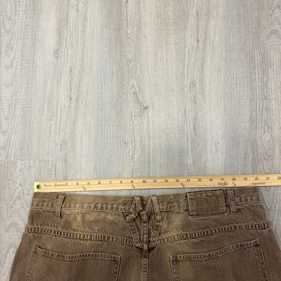 Vintage Marithe Francois Girbaud Jeans Men's 42M (Fits 42x29) Brown Baggy 90s - Picture 11 of 13